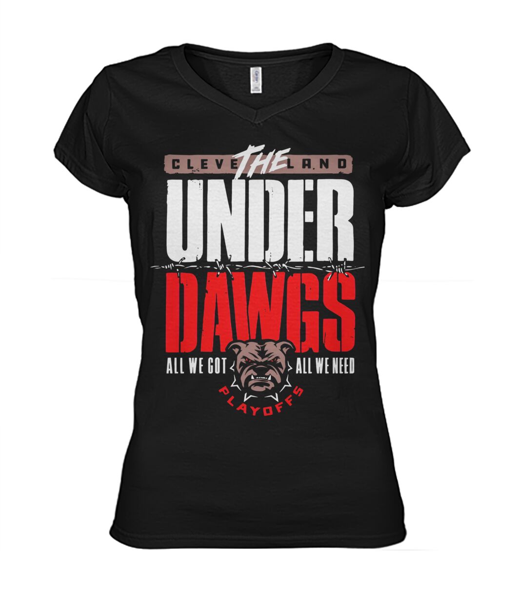 Cleveland Under Dawgs Playoffs Shirt view 6