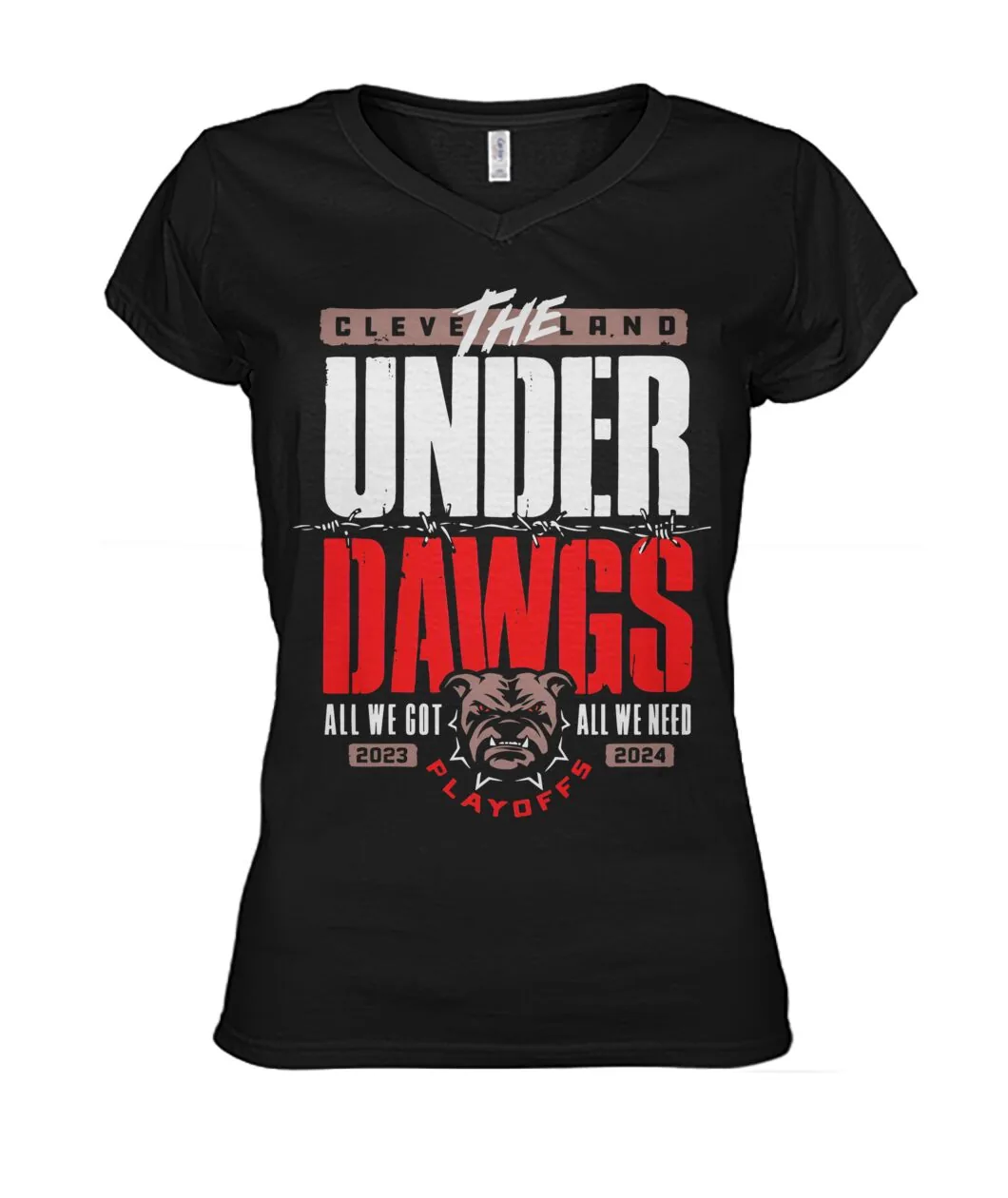 Cleveland Under Dawgs All We Got Shirt view 3