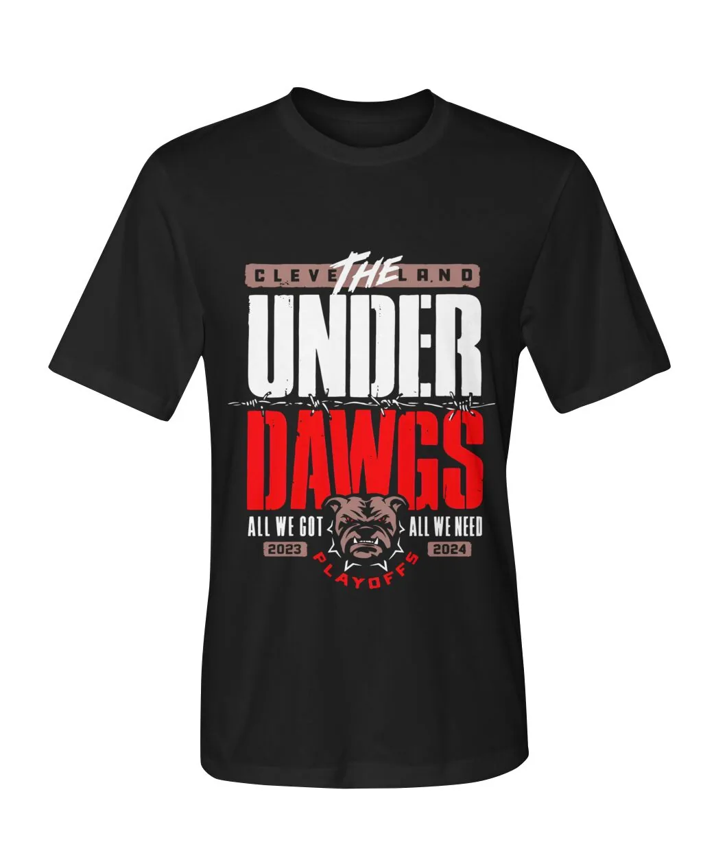 Cleveland Under Dawgs All We Got Shirt view 4