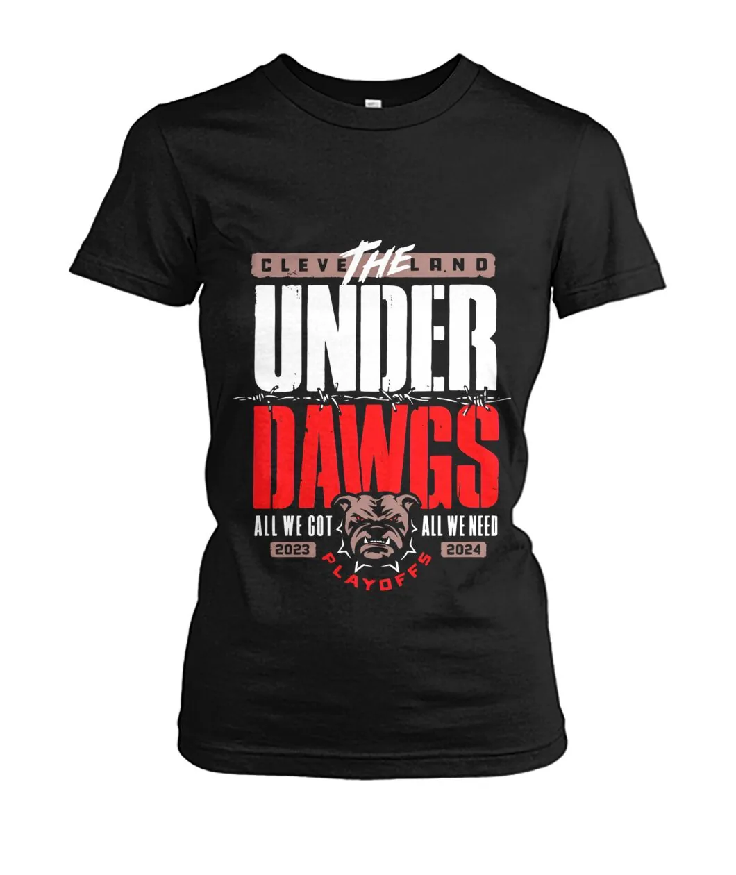 Cleveland Under Dawgs All We Got Shirt view 5