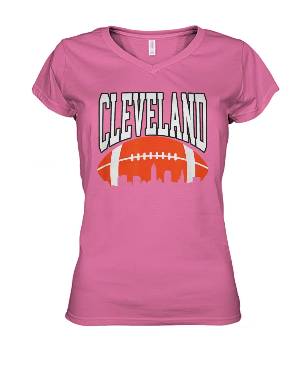 Cleveland Retro Skyline Football Shirt view 3