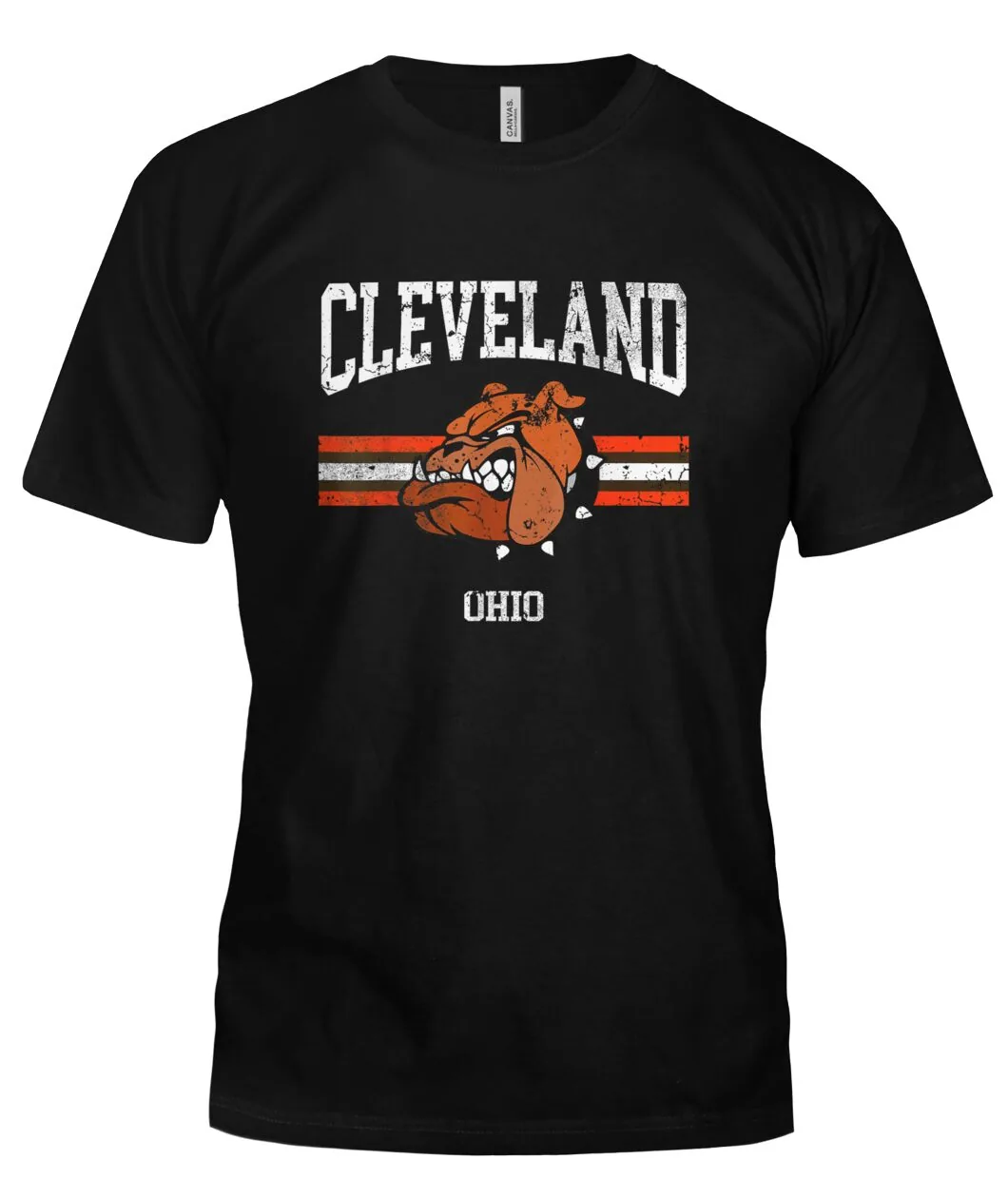 Cleveland Ohio Retro Bulldog Gameday Shirt view 5