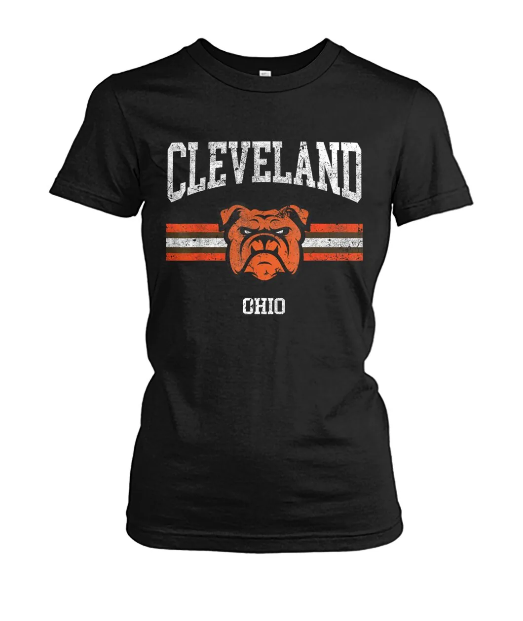 Cleveland Ohio Retro Bulldog Shirt view 4