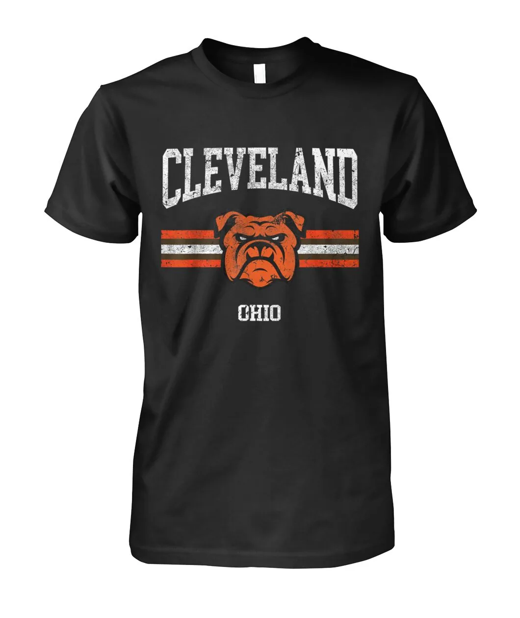 Cleveland Ohio Retro Bulldog Shirt view 7