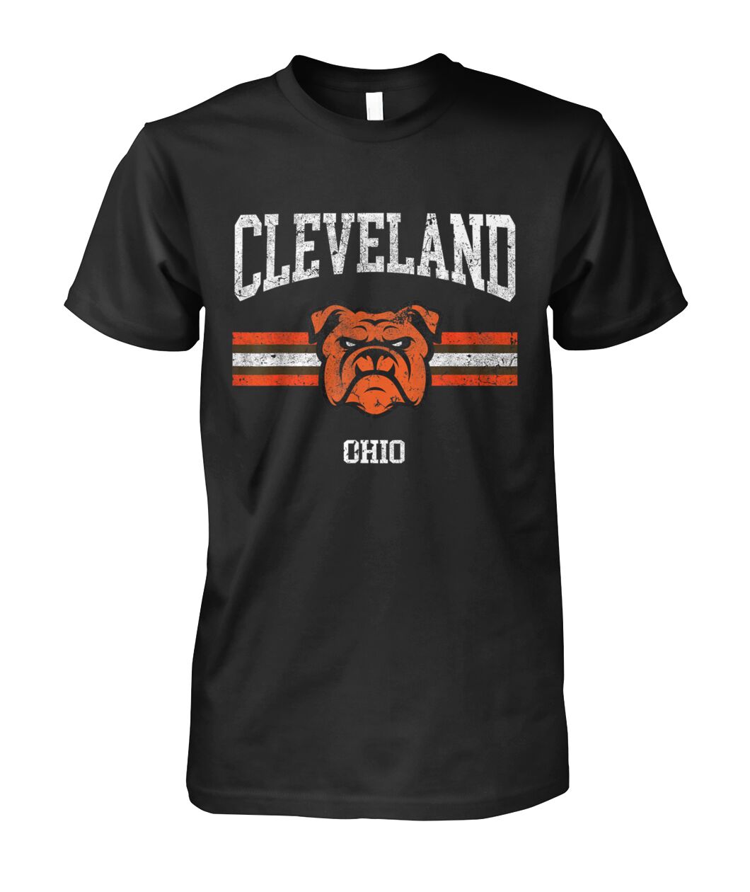 Cleveland Ohio Retro Bulldog Shirt - CLEVELAND OHIO with vintage bulldog