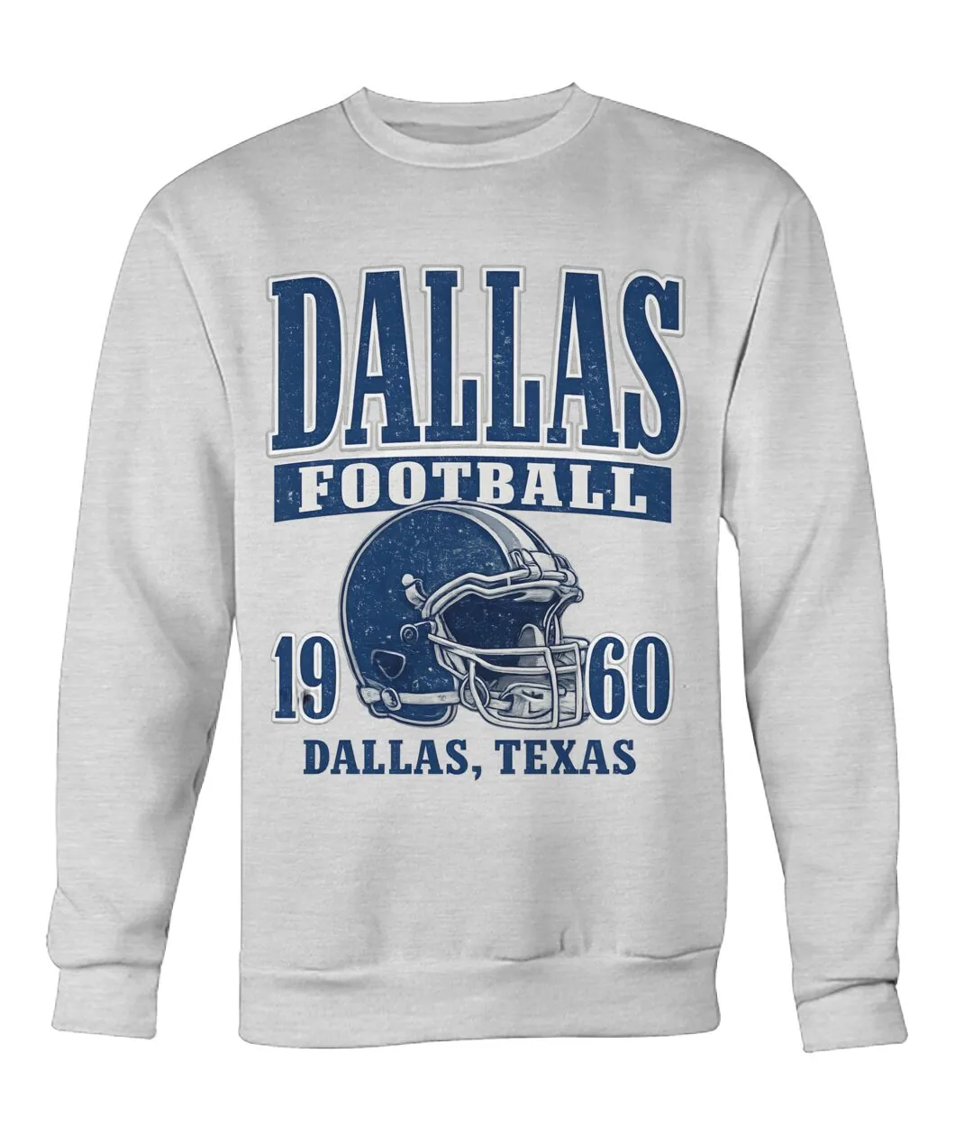 Fan-made Dallas t-shirt with DALLAS FOOTBALL 1960 DALLAS, TEXAS with retro helmet graphic, view 4