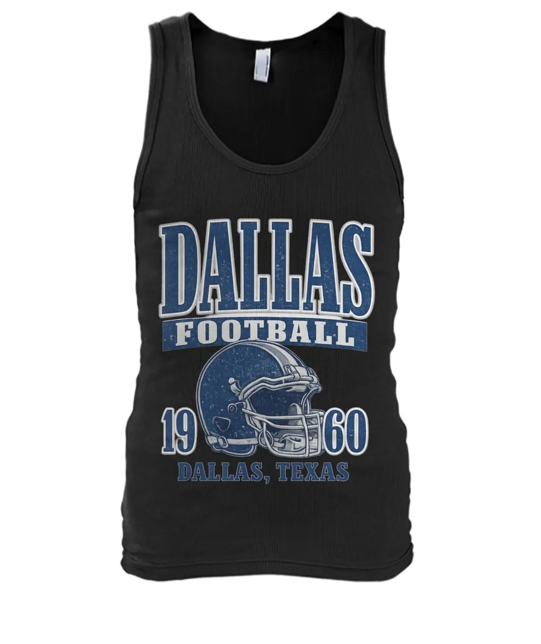 Fan-made Dallas t-shirt with DALLAS FOOTBALL 1960 DALLAS, TEXAS with retro helmet graphic, view 8