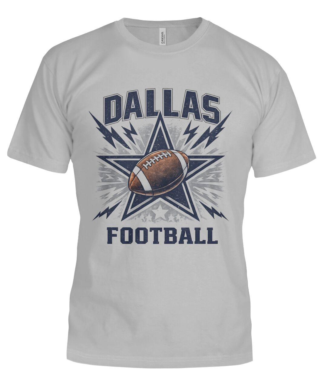 Dallas Football Star Lightning Vintage Shirt view 8