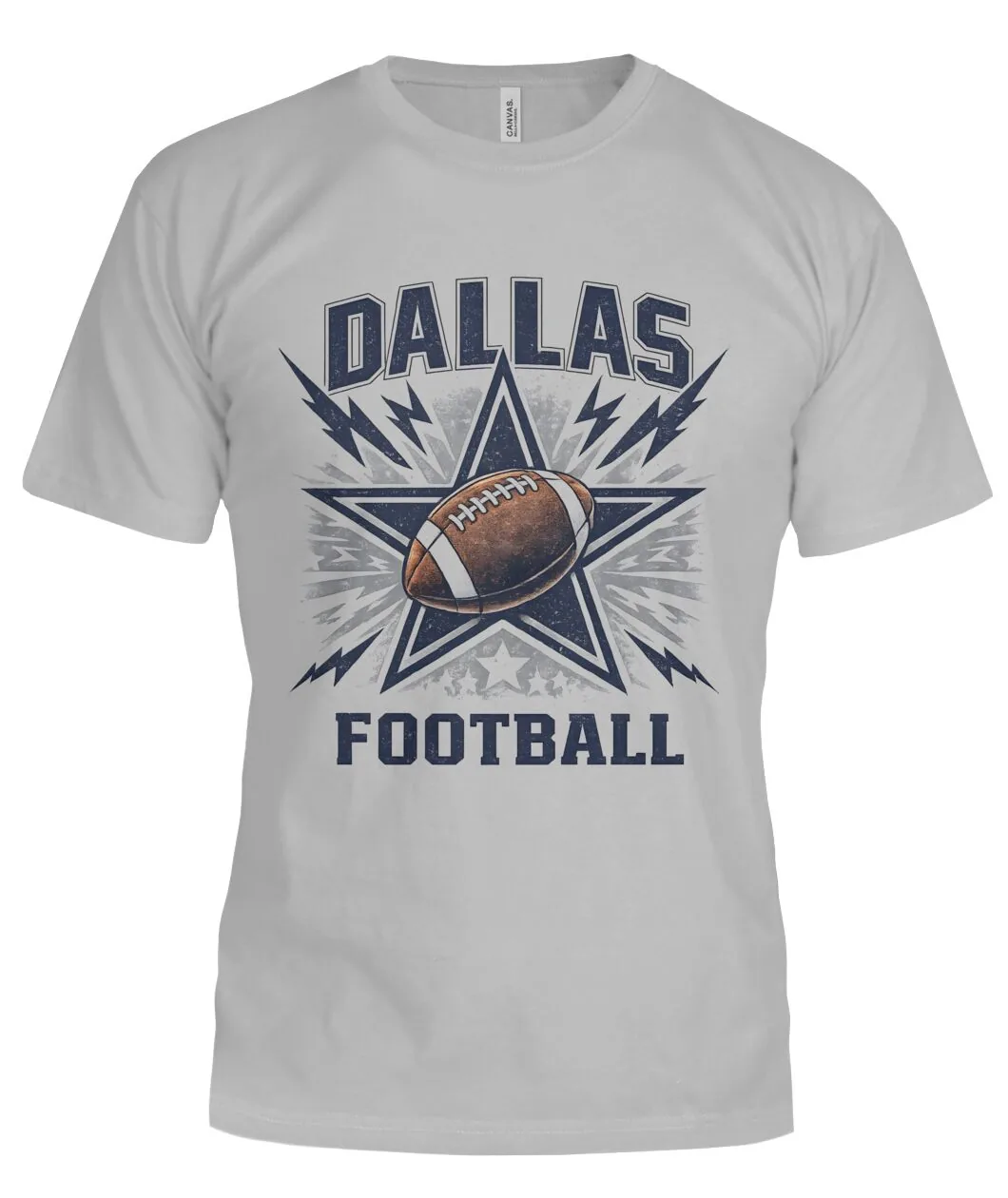 Dallas Football Star Lightning Vintage Shirt view 8