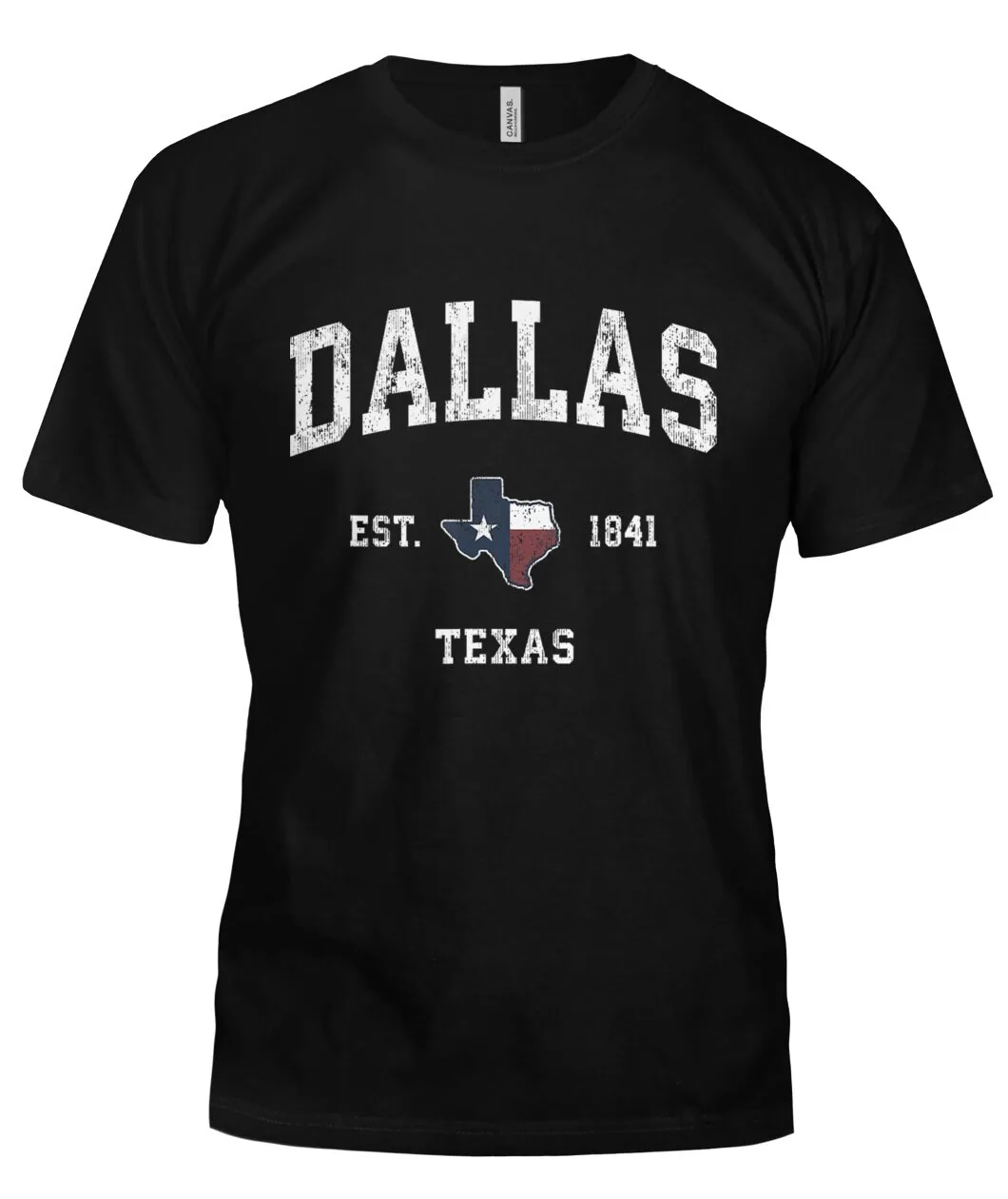Dallas Texas Est 1841 Navy Shirt view 5