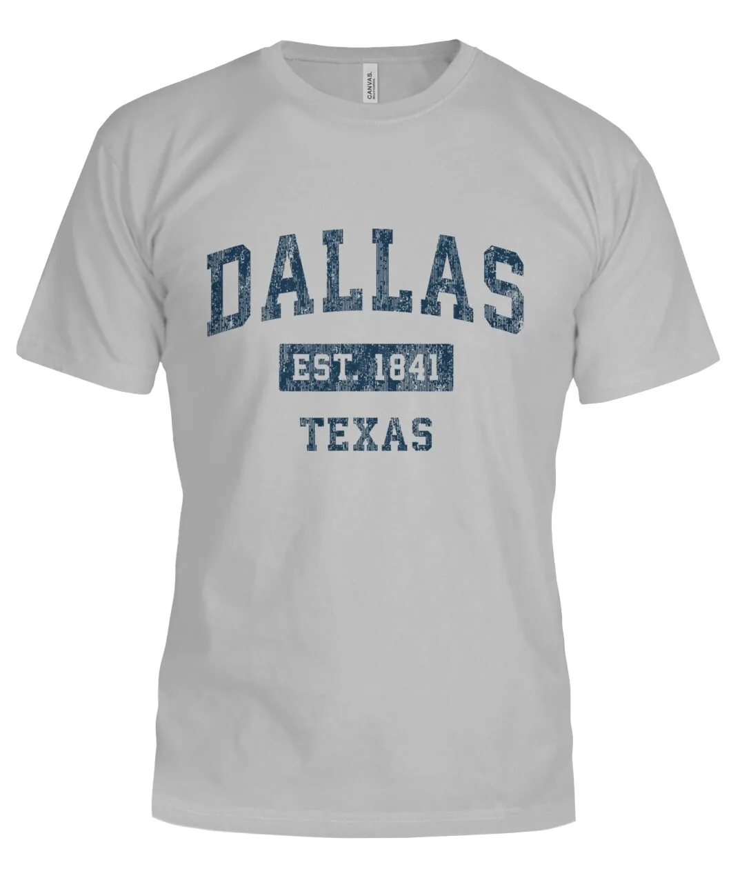 Dallas Texas Est 1841 Grey Shirt view 3
