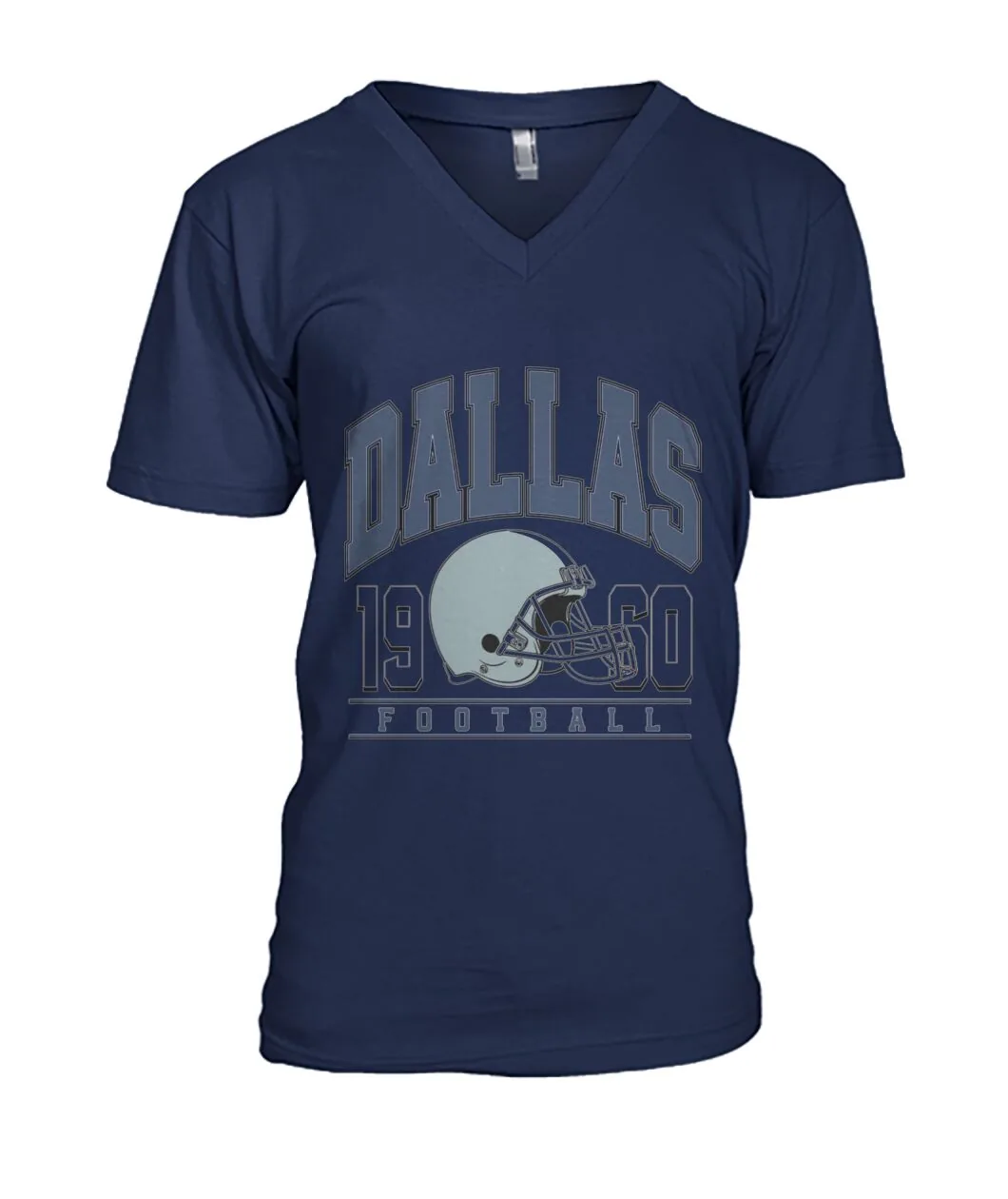 Dallas 1960 Football Helmet White Shirt view 4