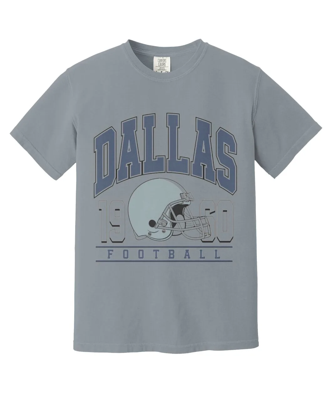 Dallas 1960 Football Helmet White Shirt view 5