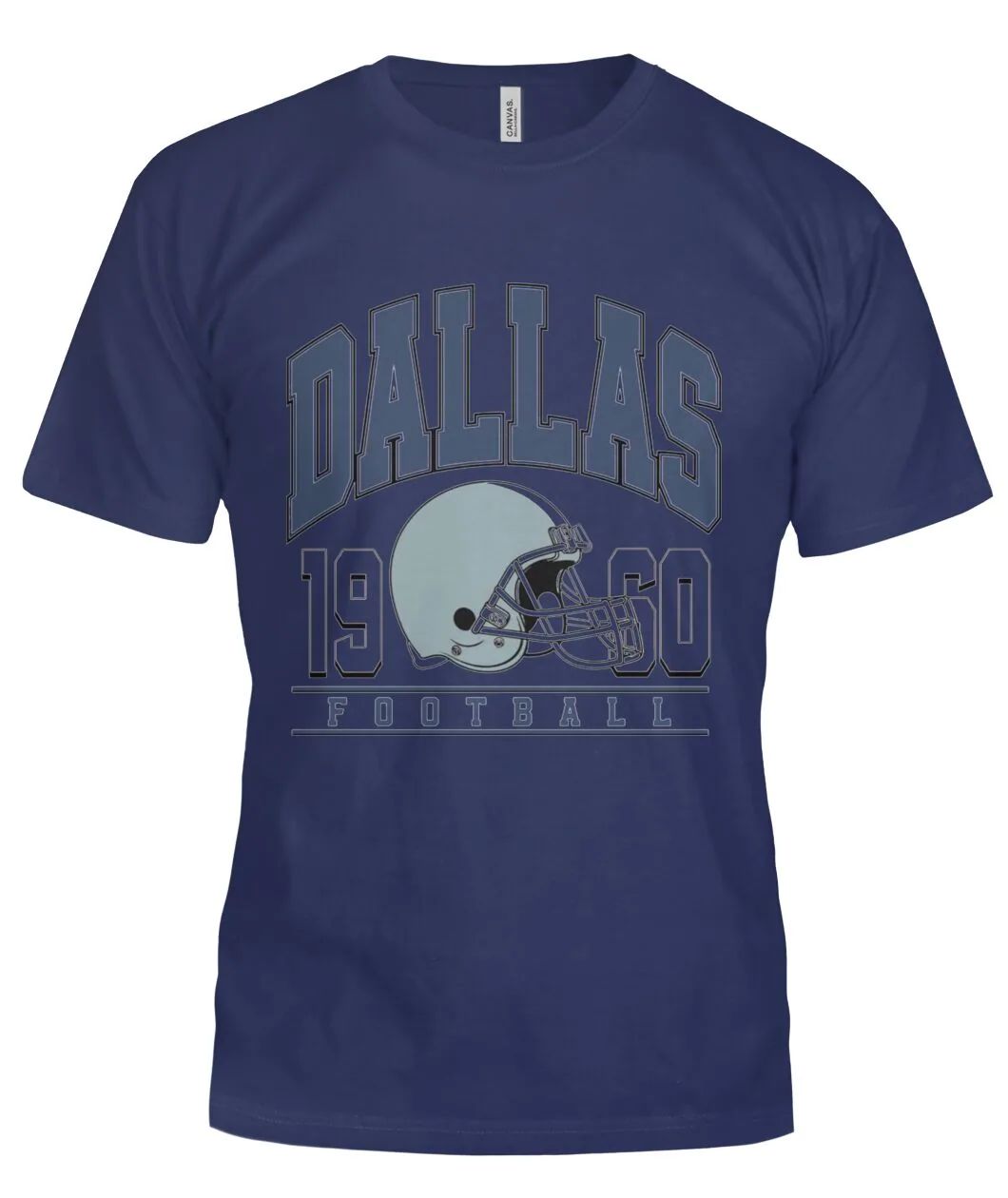 Dallas 1960 Football Helmet White Shirt view 6