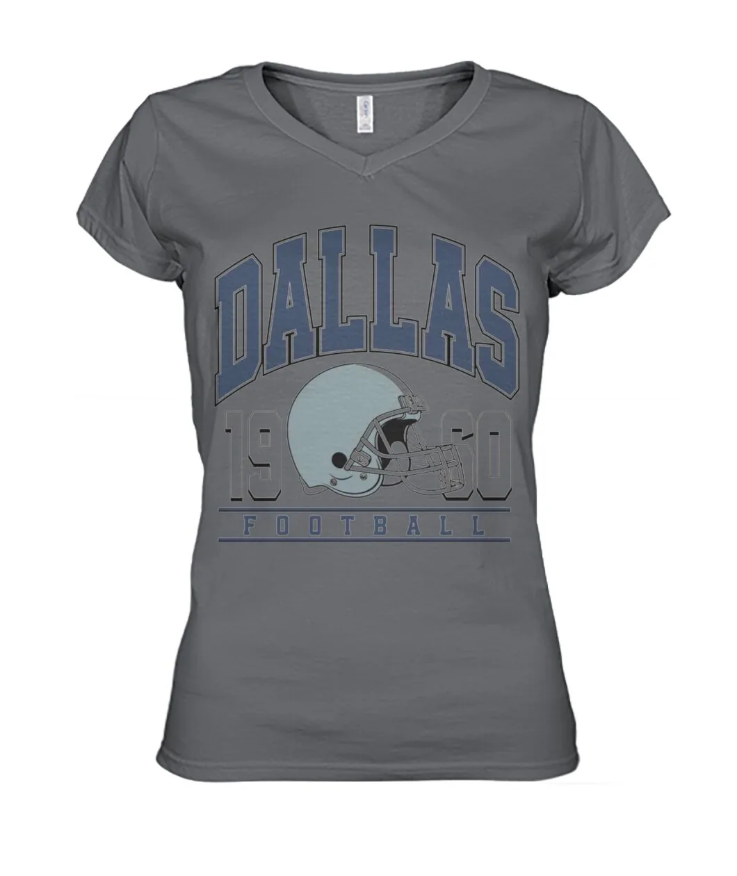 Dallas 1960 Football Helmet White Shirt view 7