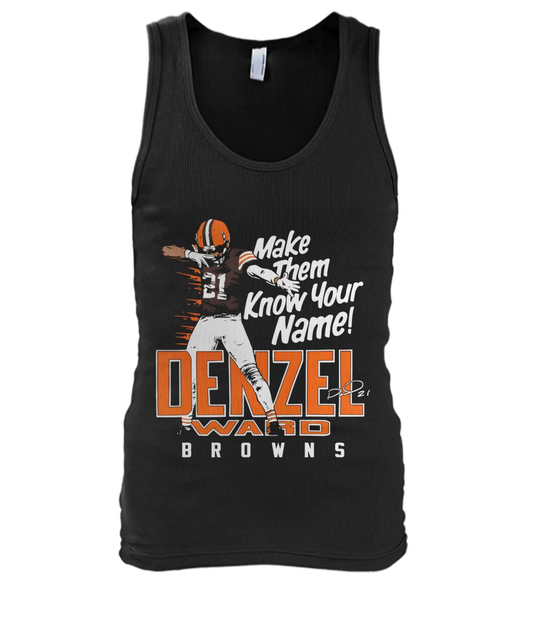 Denzel Ward Make Them Know Your Name Shirt view 6
