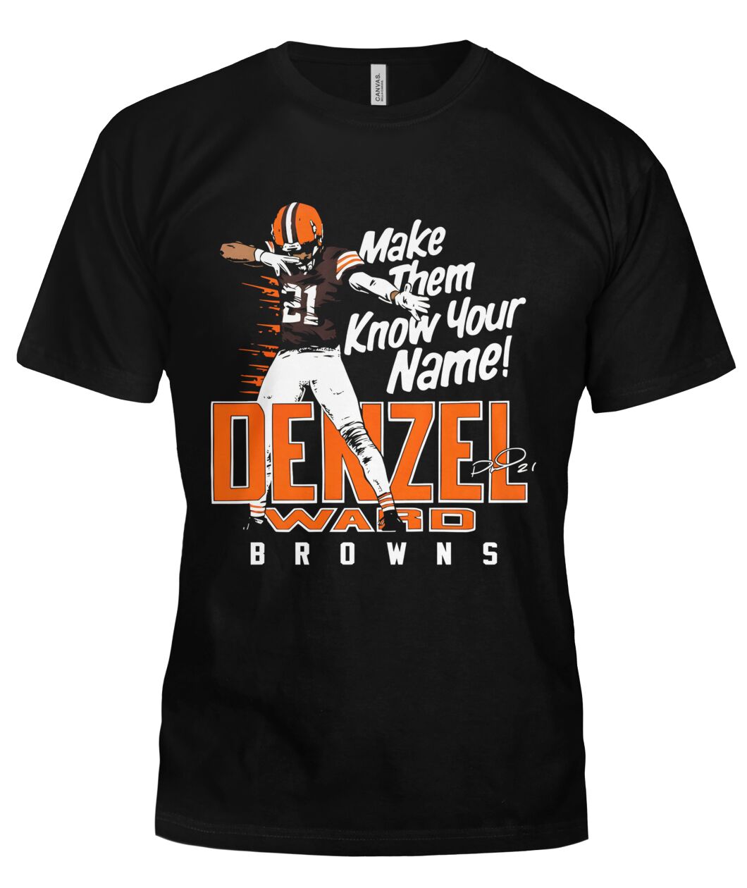 Denzel Ward Make Them Know Your Name Shirt view 8