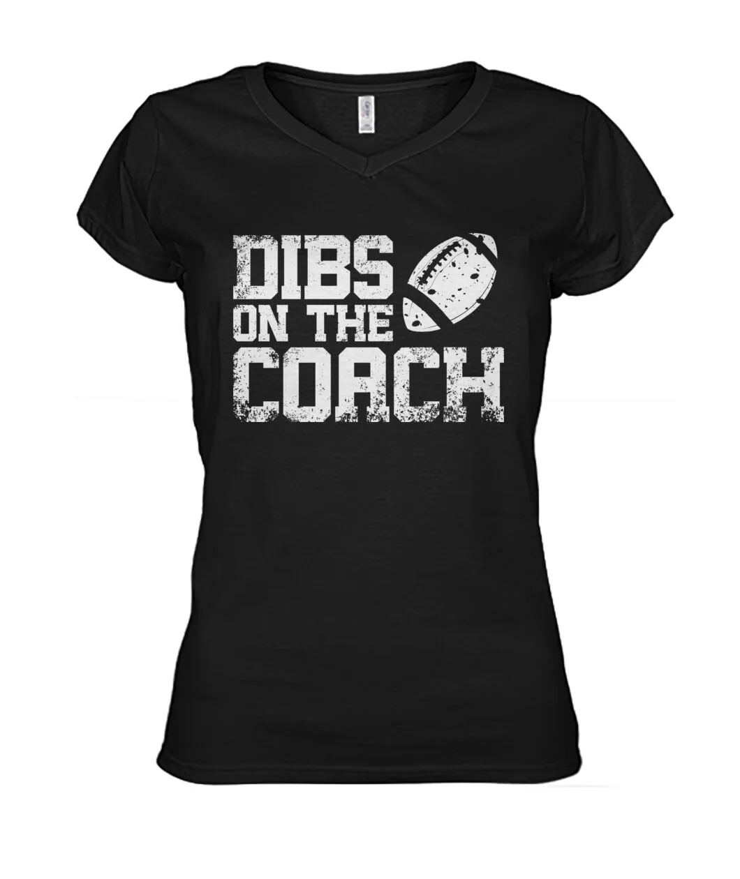 Dibs On The Coach Funny Football Shirt view 3