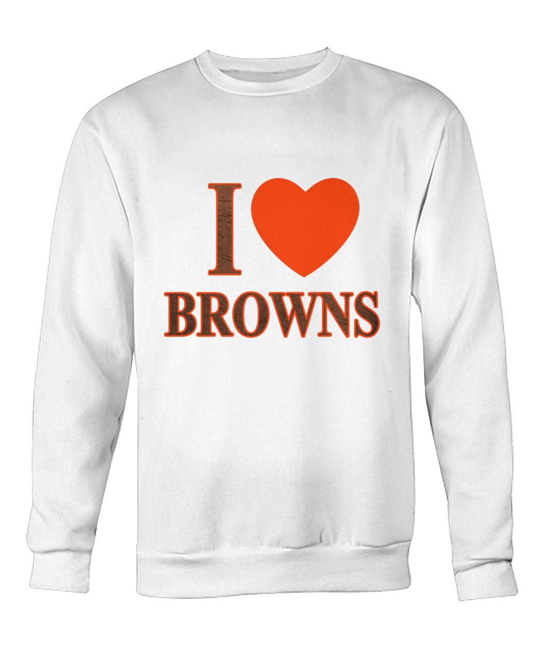 I Love Browns Heart Sweatshirt - I (heart) BROWNS
