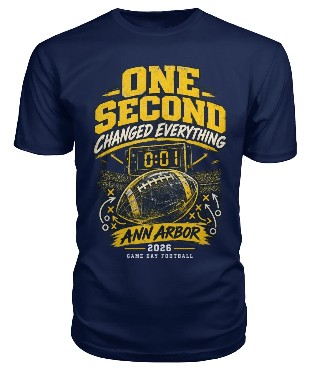 Limited Edition 0-01 Football Michigan Tee - Limited Edition 0-01 Football