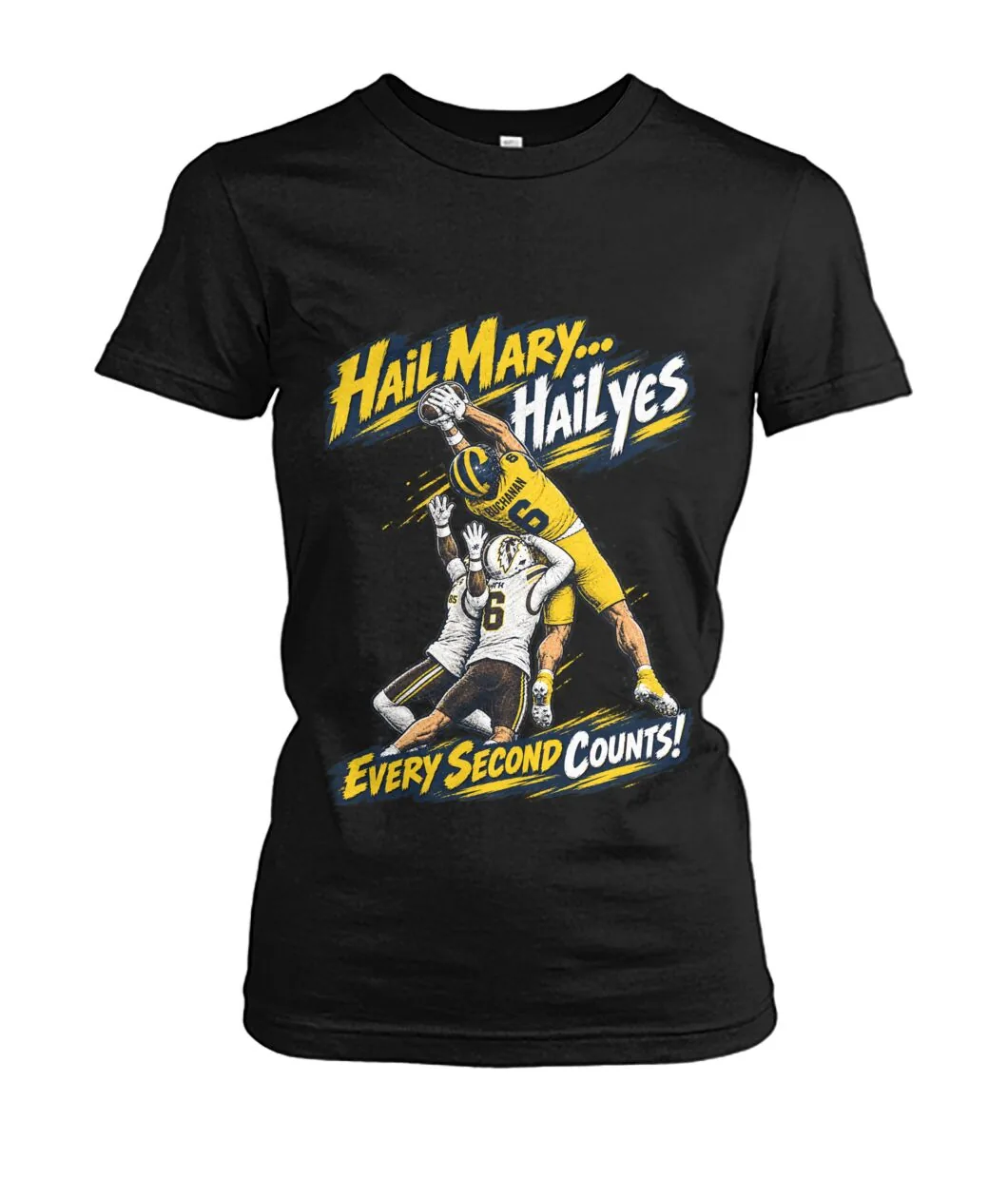 Fan-made Michigan t-shirt with Limited Edition 0-01 H A I L graphic, view 5