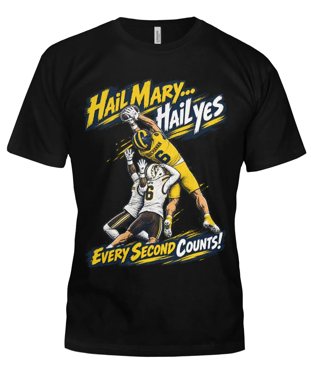 Fan-made Michigan t-shirt with Limited Edition 0-01 H A I L graphic, view 6