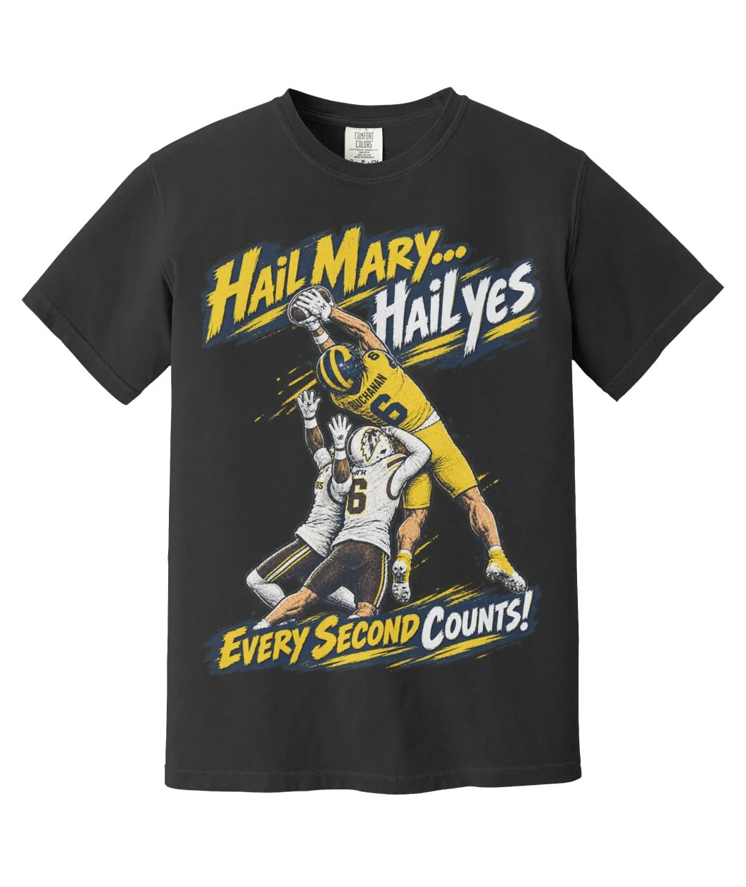 Fan-made Michigan t-shirt with Limited Edition 0-01 H A I L graphic, view 8