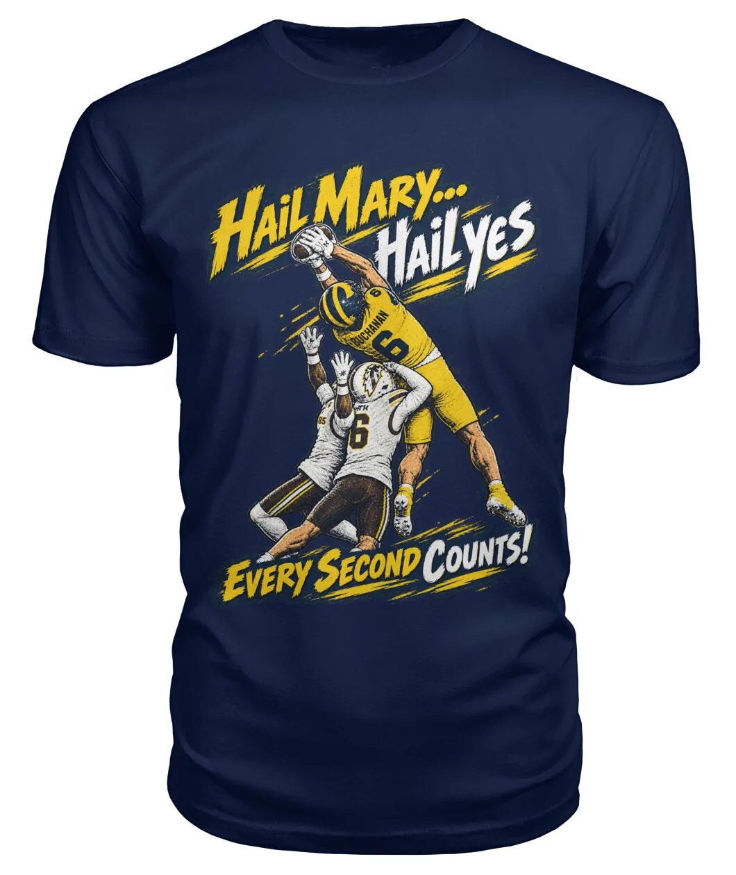 Fan-made Michigan t-shirt with Limited Edition 0-01 H A I L graphic
