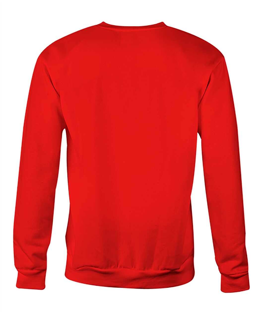 CLE Script Football Red Sweatshirt back view