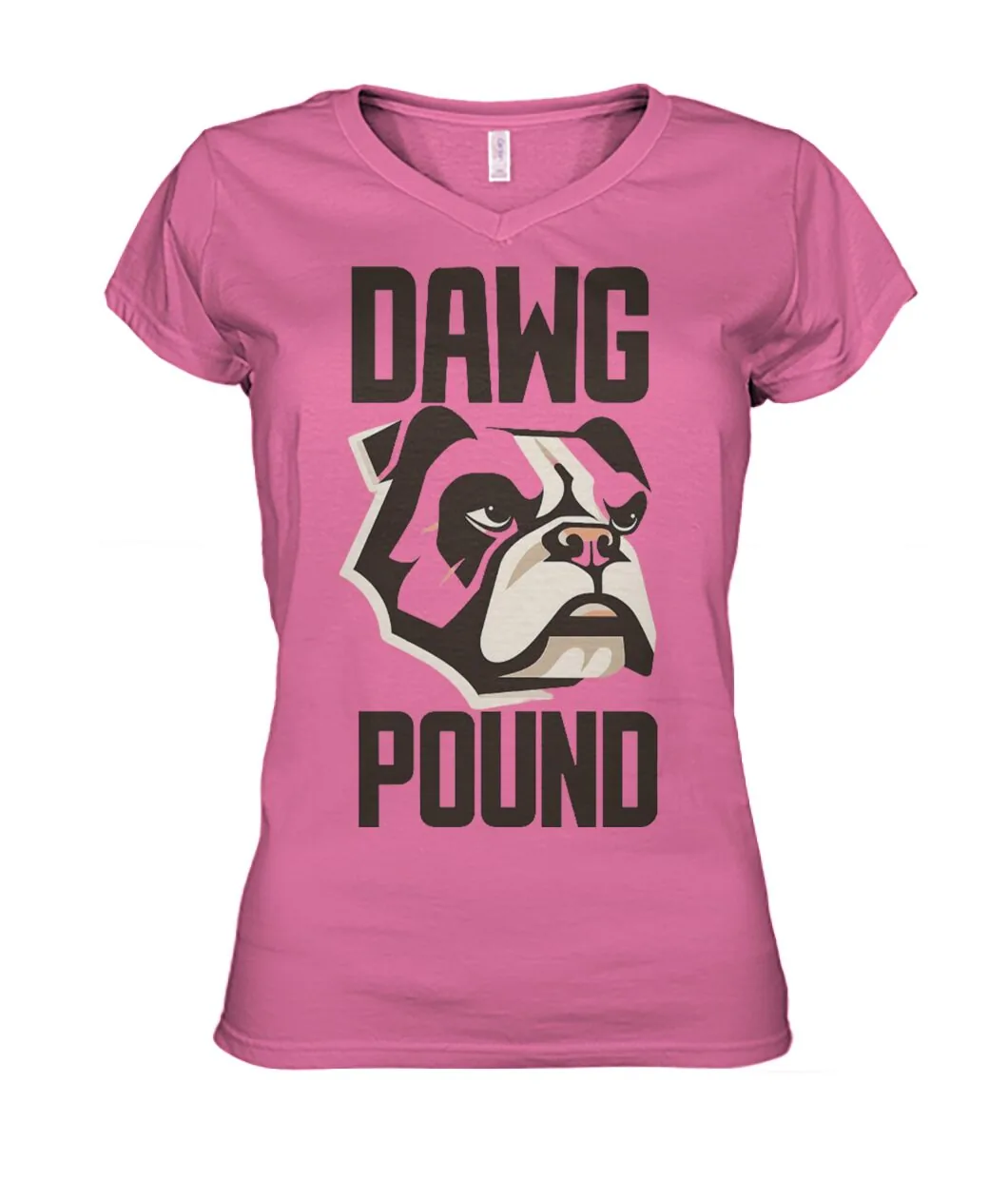Dawg Pound Bulldog Red Sweatshirt view 4
