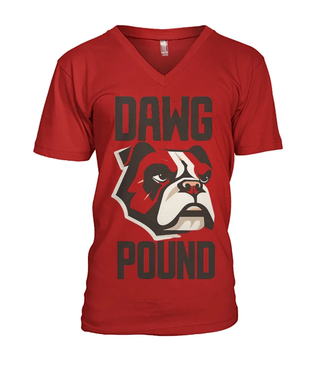 Dawg Pound Bulldog Red Sweatshirt view 7