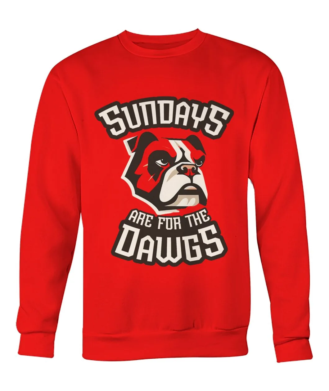 Sundays Are For The Dawgs Red Sweatshirt view 6