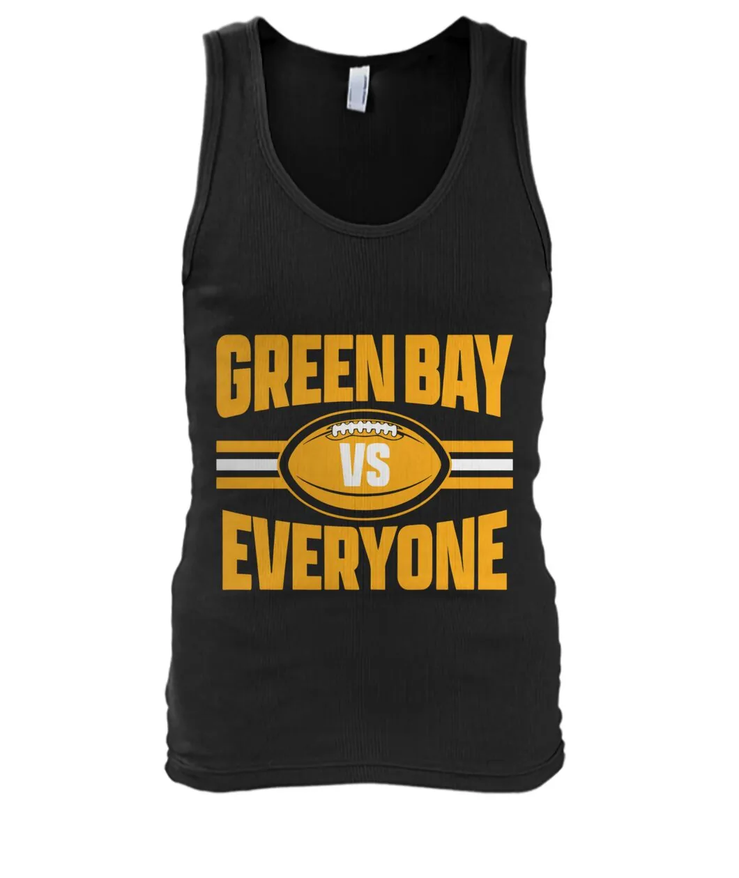 Fan-made Packers t-shirt with GREEN BAY VS EVERYONE with football graphic, view 5