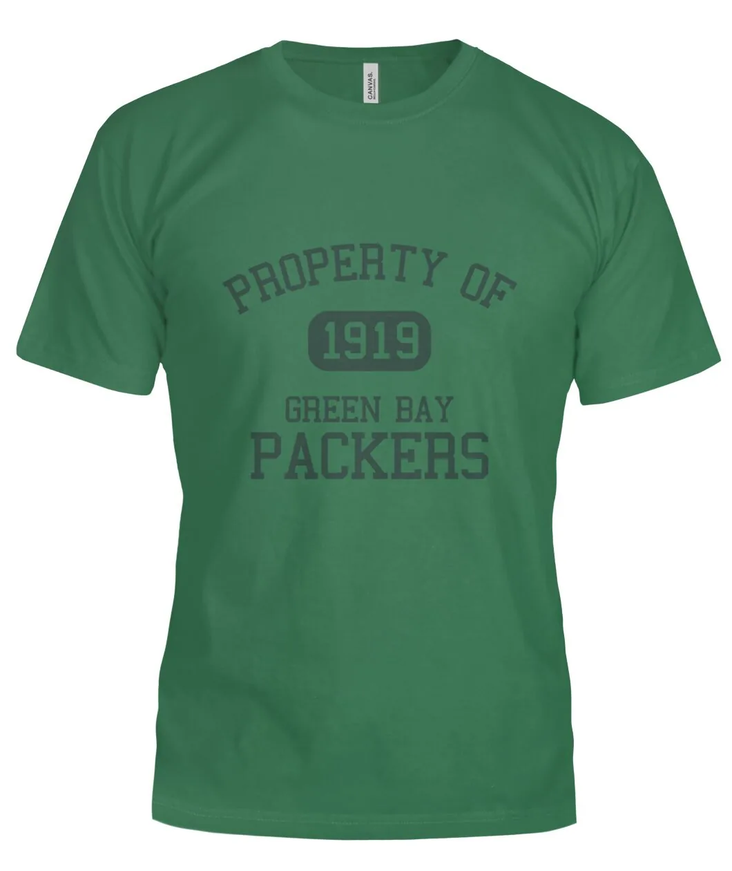 Fan-made Packers t-shirt with Property Of 1919 Green Bay Packers graphic, view 3