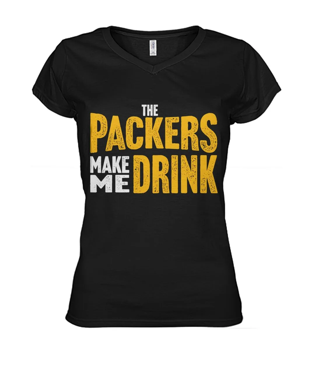 Fan-made Packers t-shirt with The Packers Make Me Drink graphic, view 7