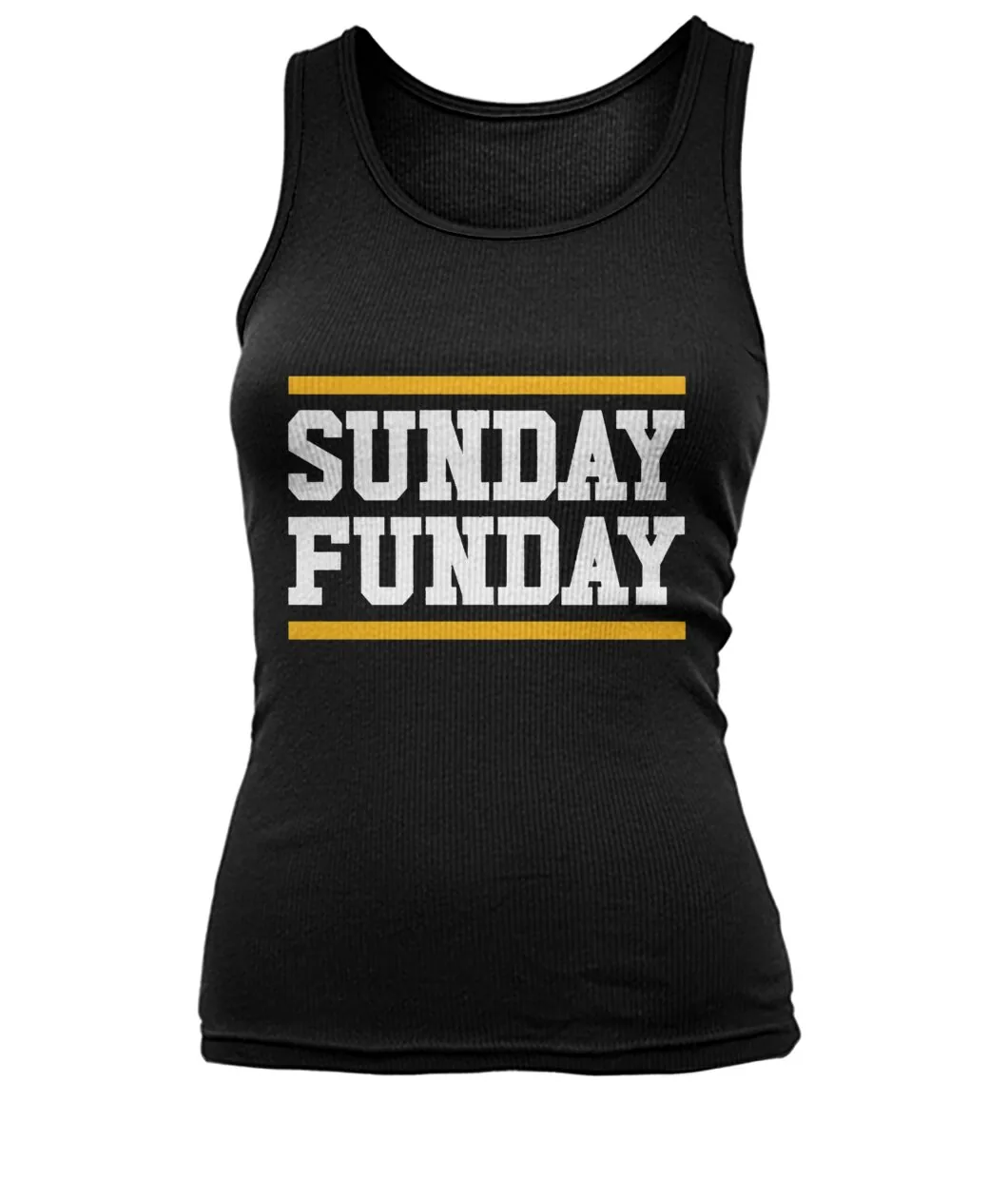 Fan-made Packers t-shirt with SUNDAY FUNDAY with gold bars graphic, view 3