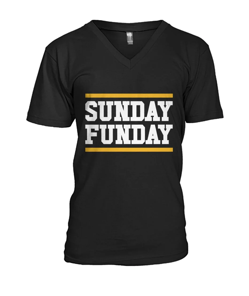 Fan-made Packers t-shirt with SUNDAY FUNDAY with gold bars graphic, view 4