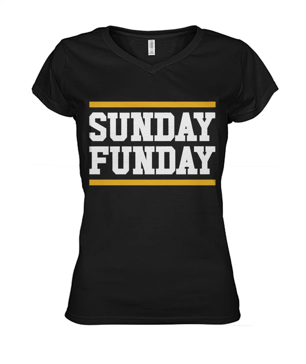 Fan-made Packers t-shirt with SUNDAY FUNDAY with gold bars graphic, view 8
