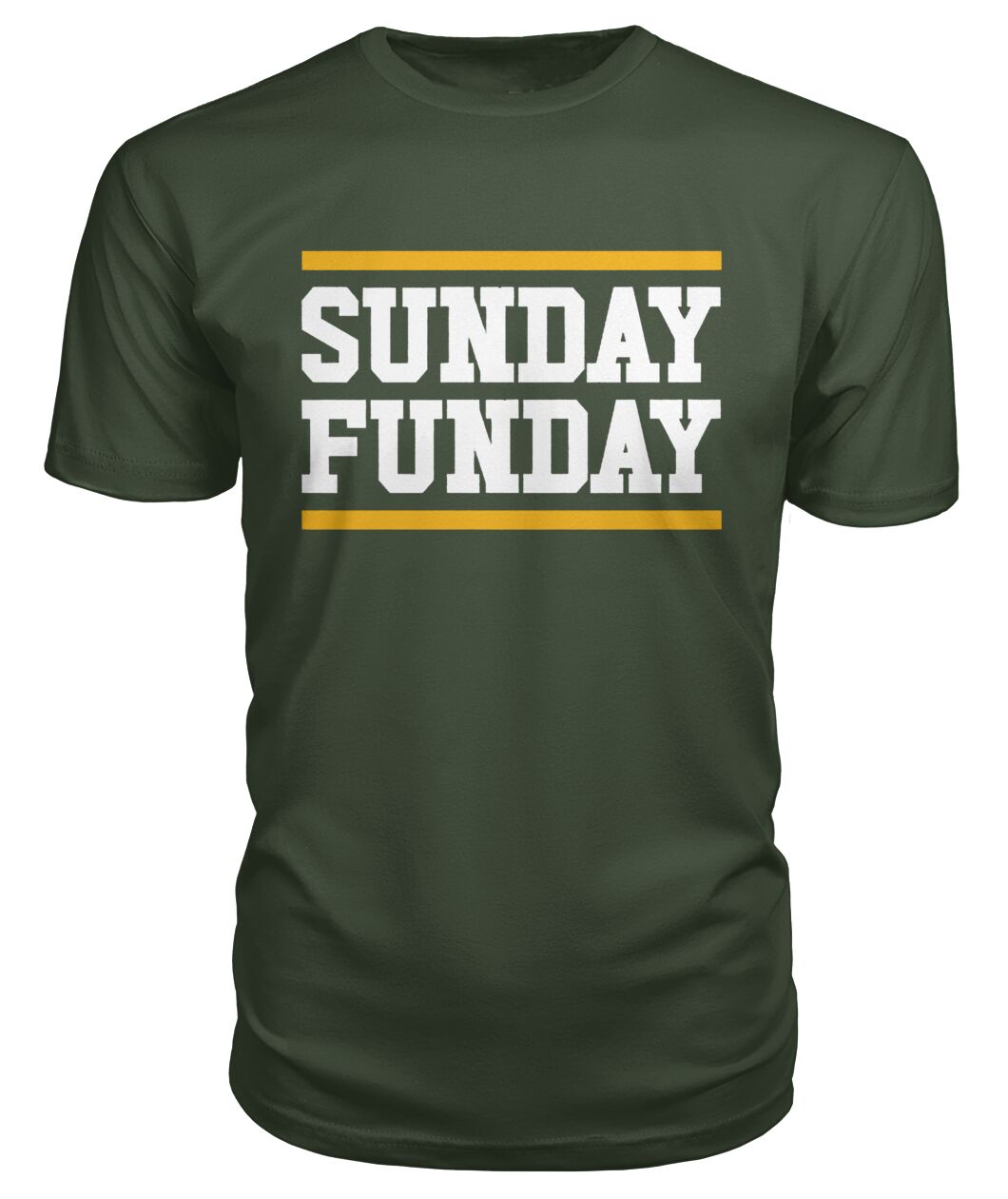 Sunday Funday Green Bay Bars Shirt - SUNDAY FUNDAY with gold bars