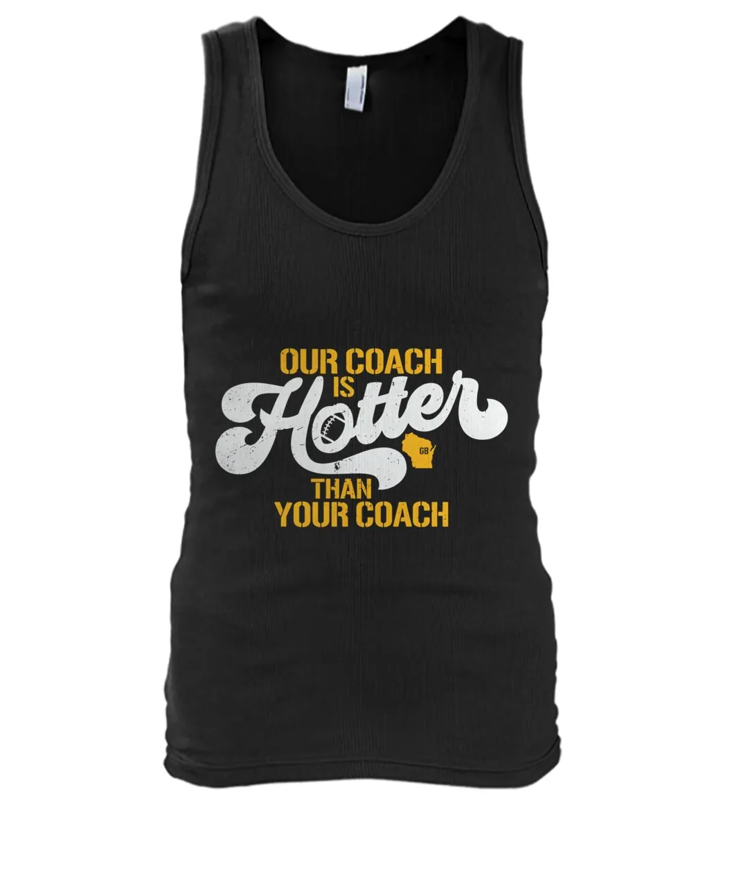Fan-made Packers t-shirt with Our Coach Is Hotter Than Your Coach graphic, view 5
