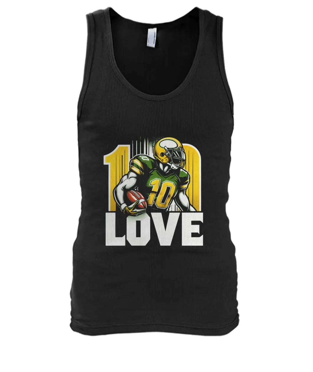 Fan-made Packers hoodie with 10 LOVE with player and gold 10 graphic, view 6