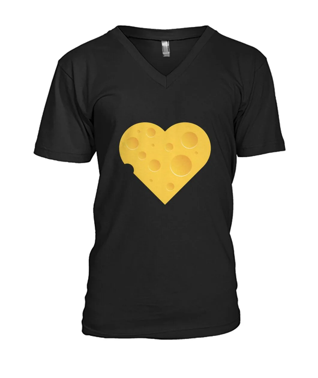 Fan-made Packers t-shirt with Cheese wedge shaped like a heart graphic, view 4