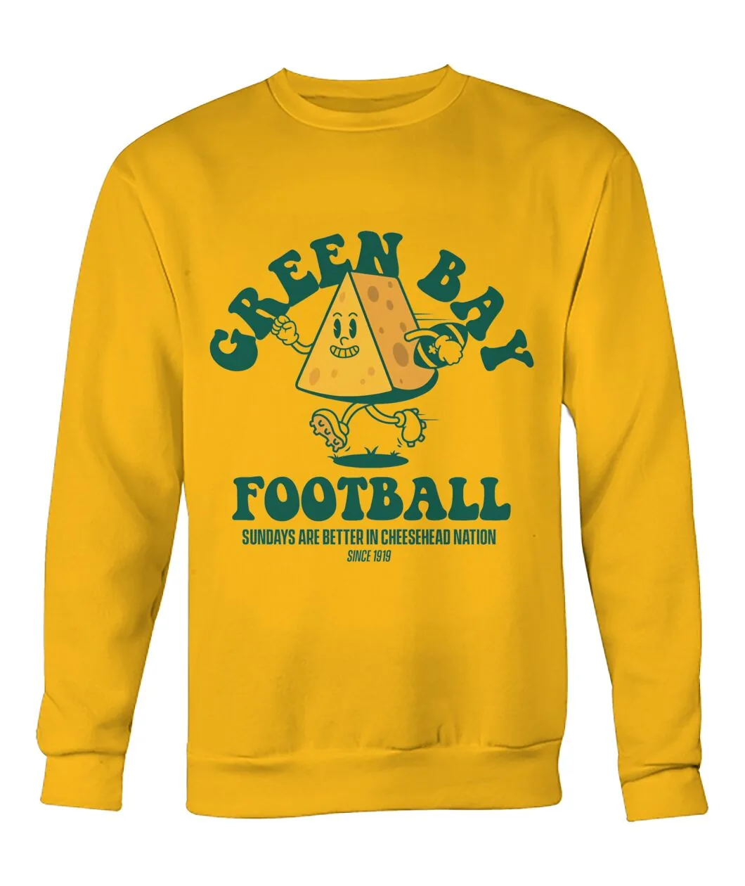 Fan-made Packers t-shirt with GREEN BAY FOOTBALL - SUNDAYS ARE BETTER IN CHEESEHEAD NATION graphic, view 8