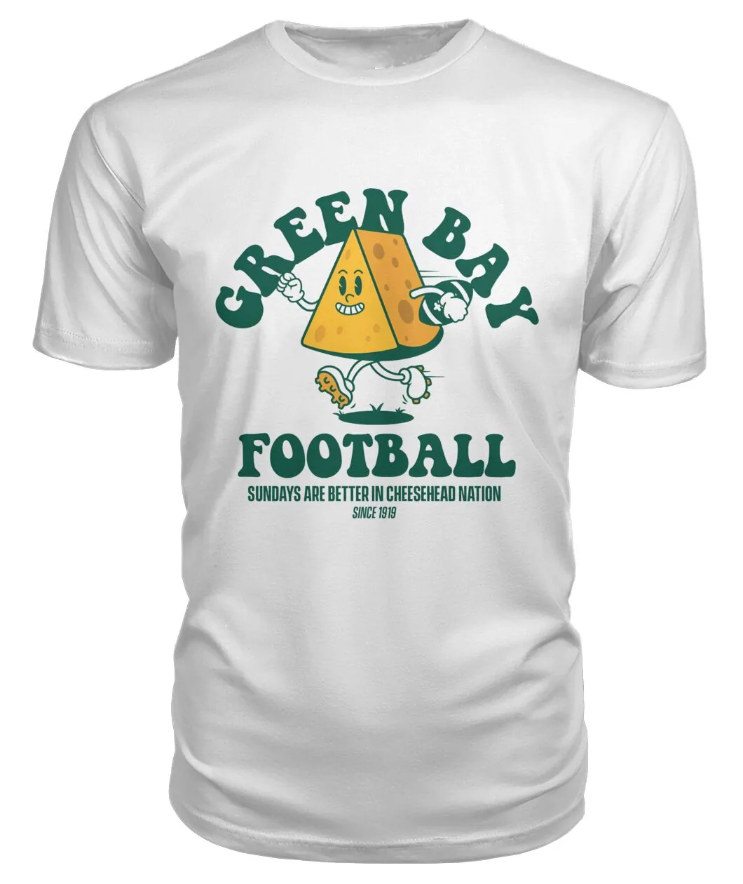 Green Bay Football Cheesehead Nation Shirt - GREEN BAY FOOTBALL - SUNDAYS ARE BETTER IN CHEESEHEAD NATION SINCE 191