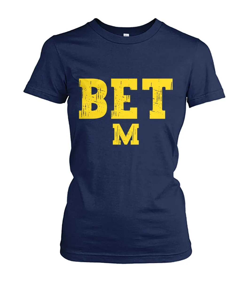 Fan-made Michigan sweatshirt with BET M block lettering graphic, view 6