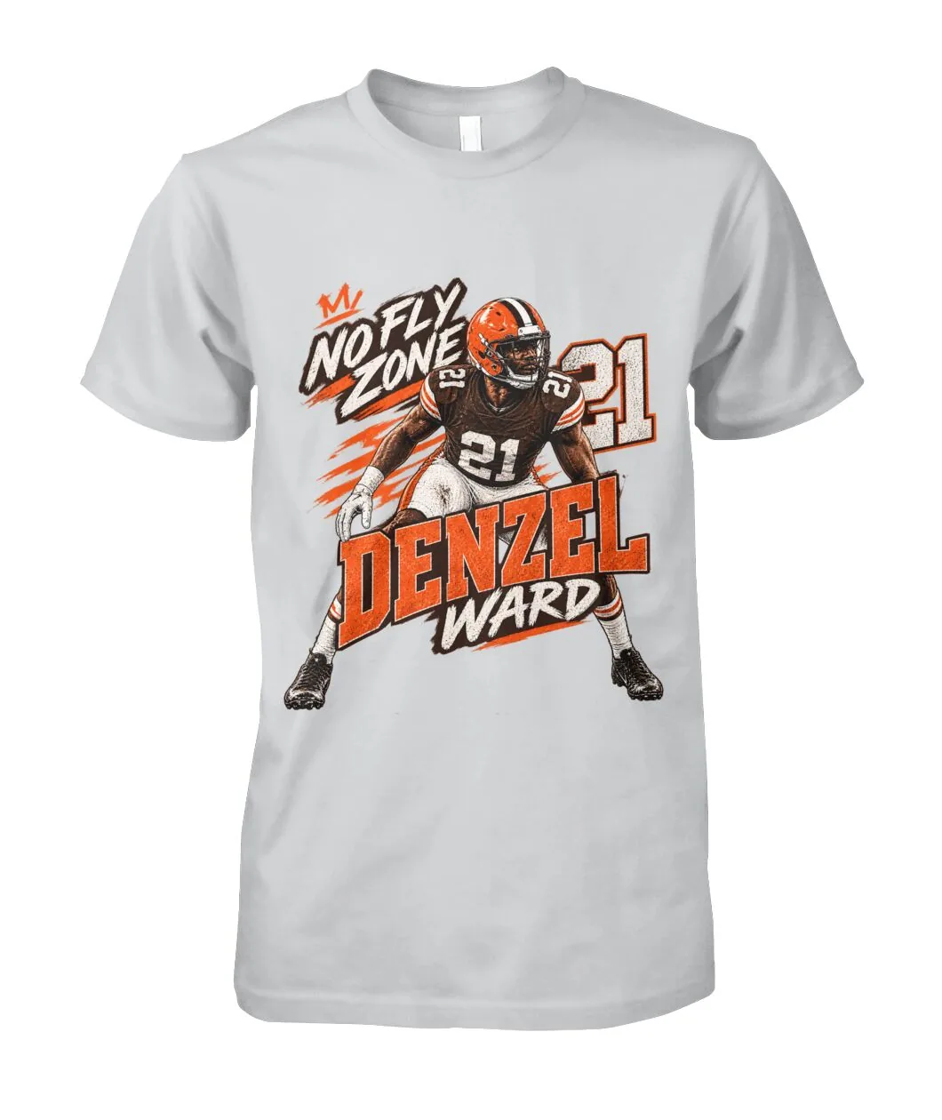 No Fly Zone Denzel Ward Browns Shirt view 5