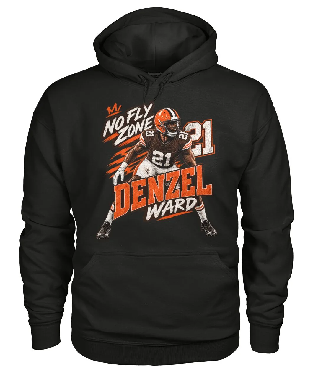 No Fly Zone Denzel Ward Browns Shirt view 8