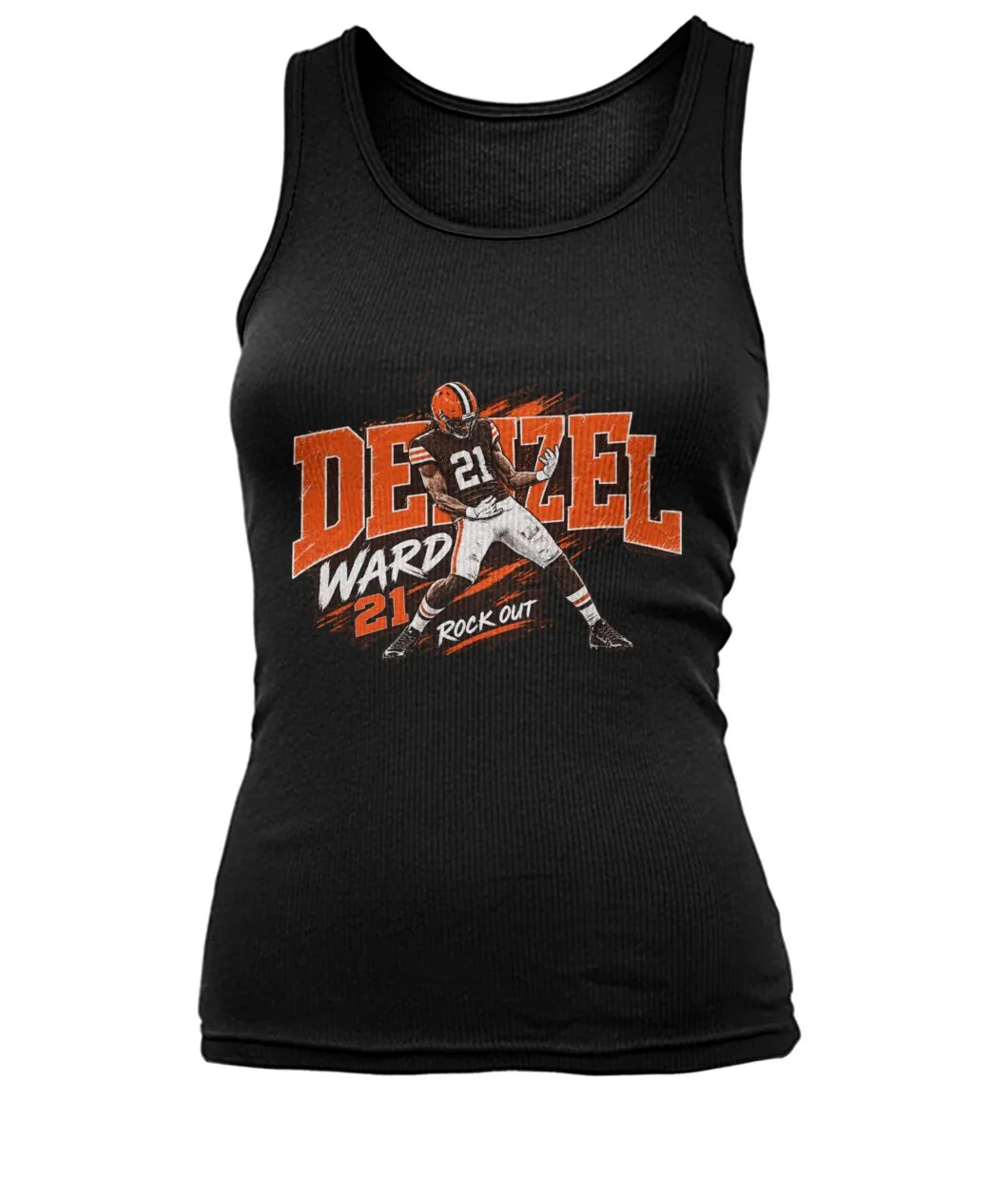 Denzel Ward Rock Out Browns Shirt view 5