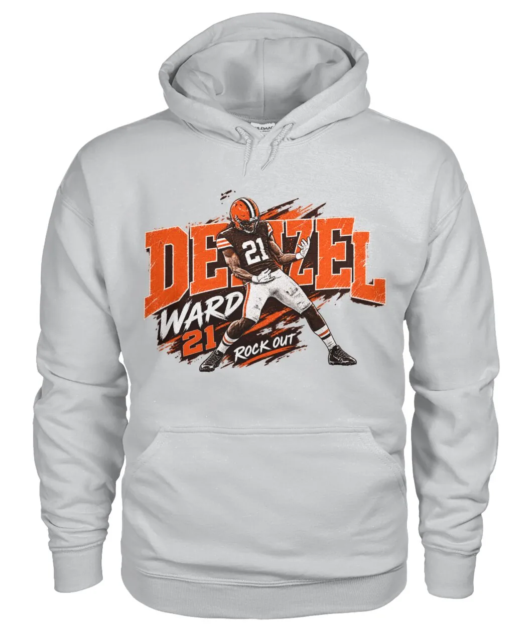 Denzel Ward Rock Out Browns Shirt view 7