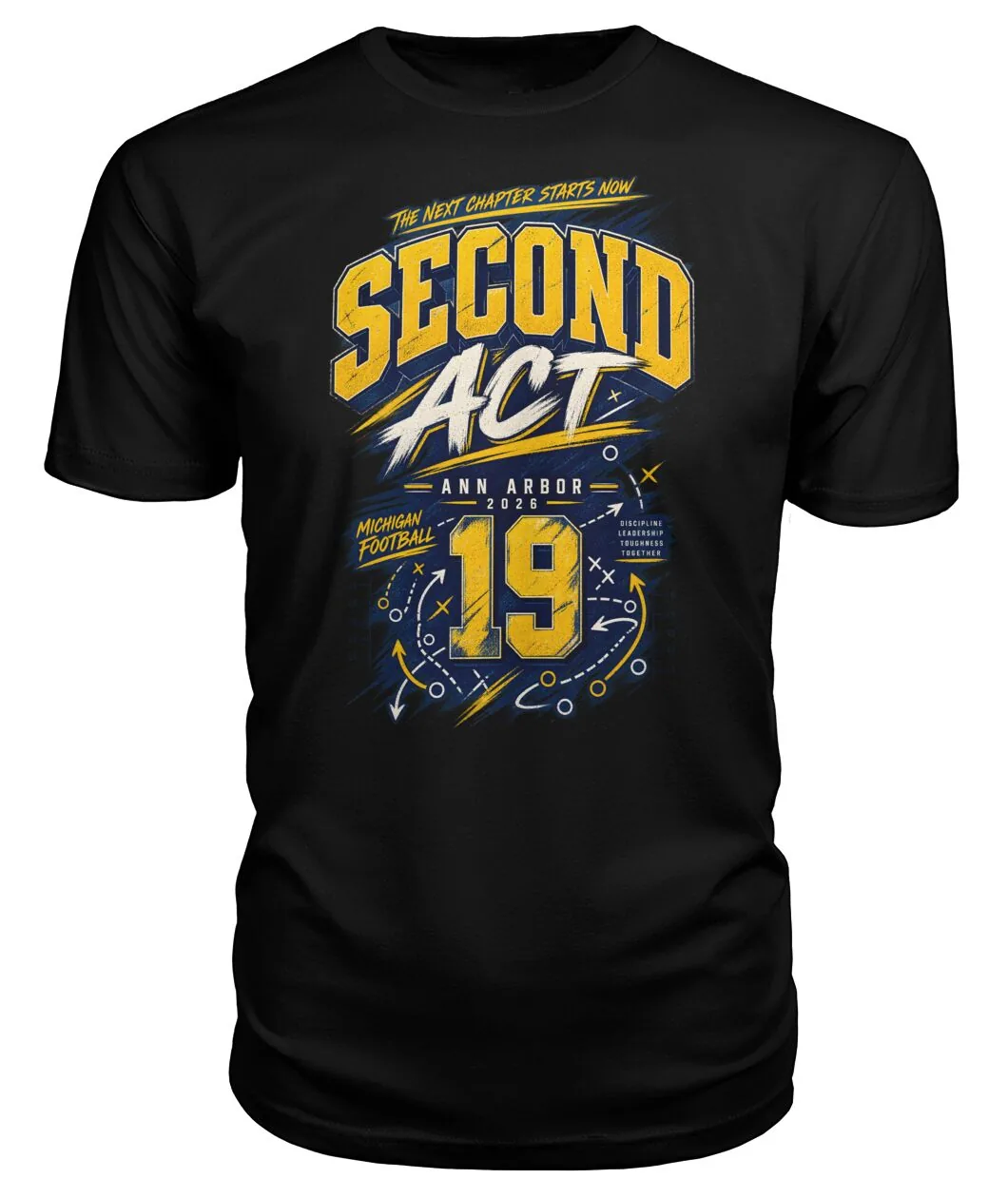 Second Act QB19 Michigan Tee view 3
